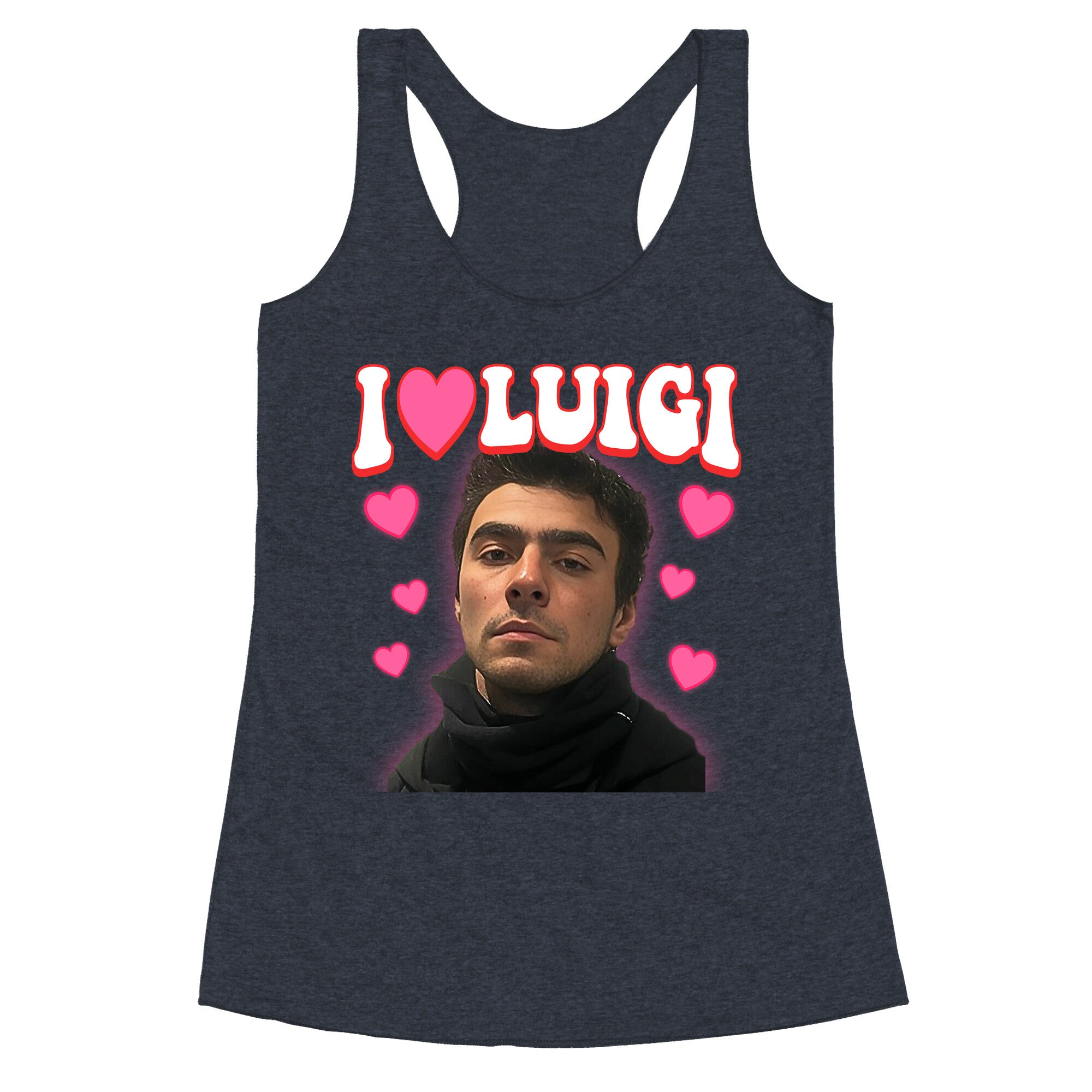I Love Luigi Mangione Racerback Tank